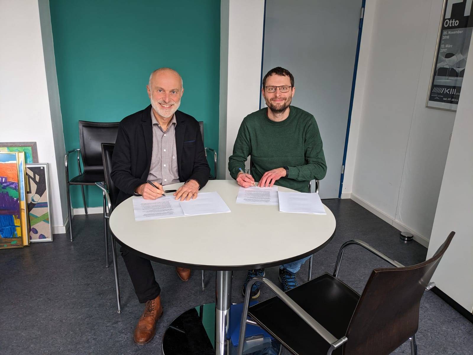 Unterzeichung Dienstvereinbarung über Mobiles Arbeiten